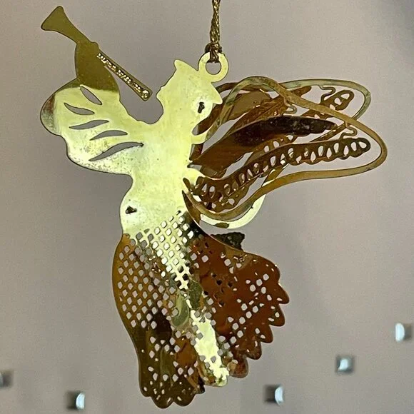 HERALDING ANGEL 7186.010 1998 Baldwin Brass Timeless Craftsmanship Ornament VTG - Picture 5 of 6